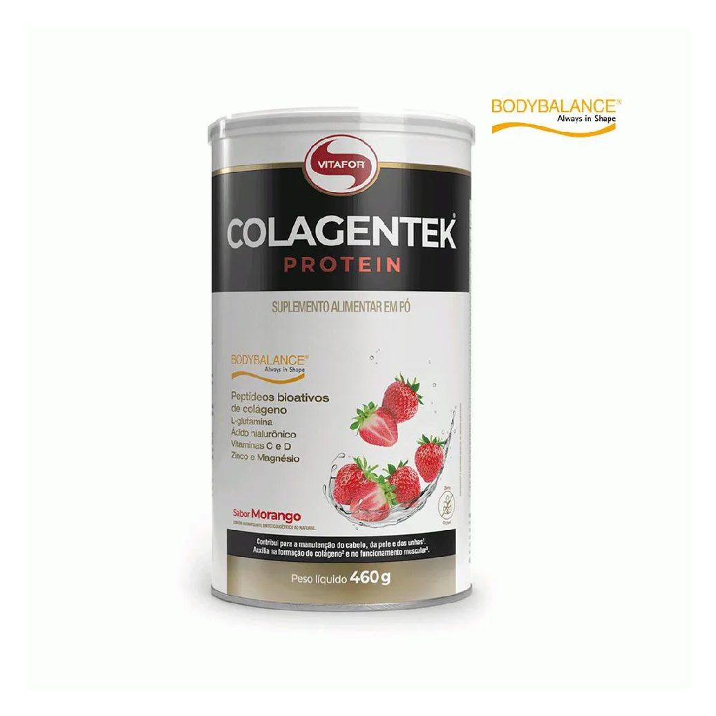 Colagentek Protein (460G) - Sabor: Morango
