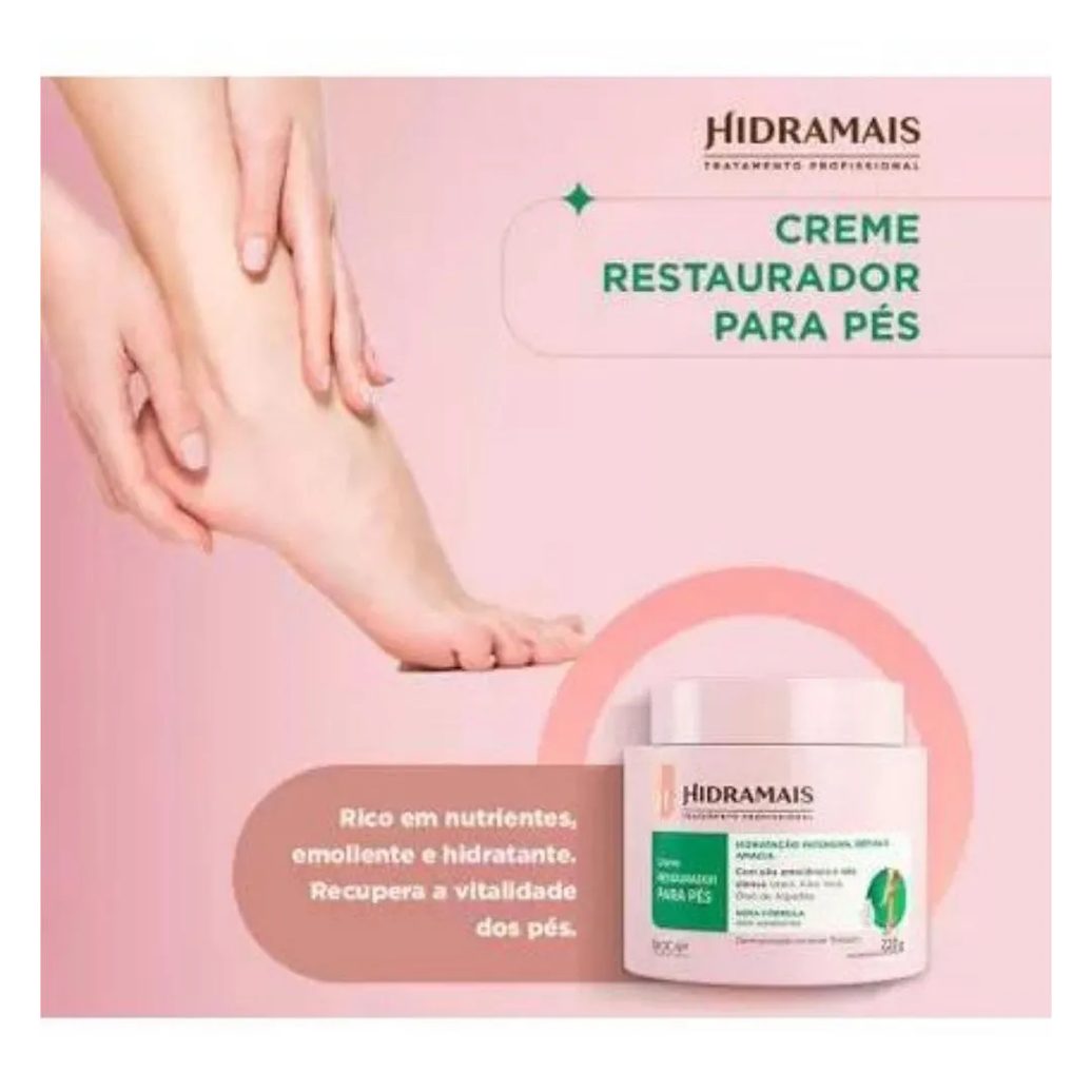 Creme Restaurador Desodorante para Os Pés 220gr Hidramais