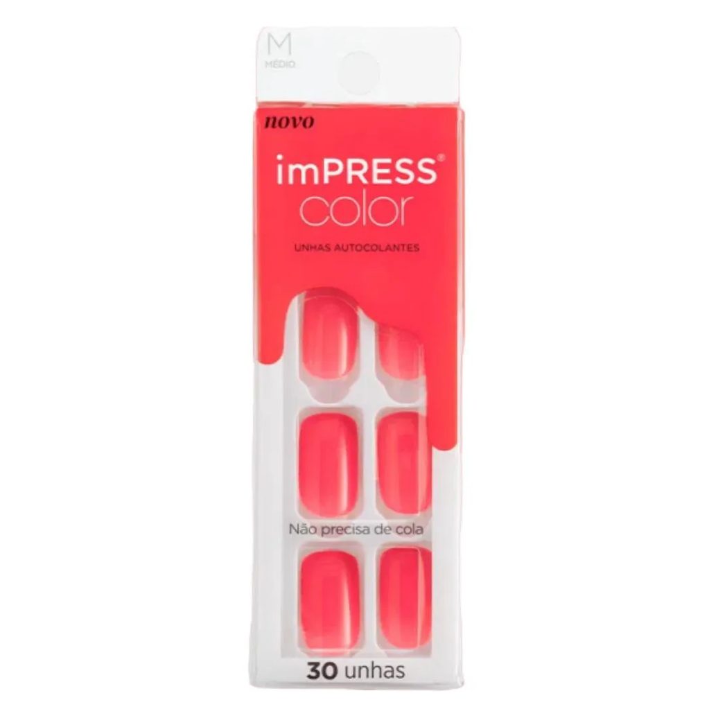 Unha Autocolante Impress Color Media She'S Right Kiss