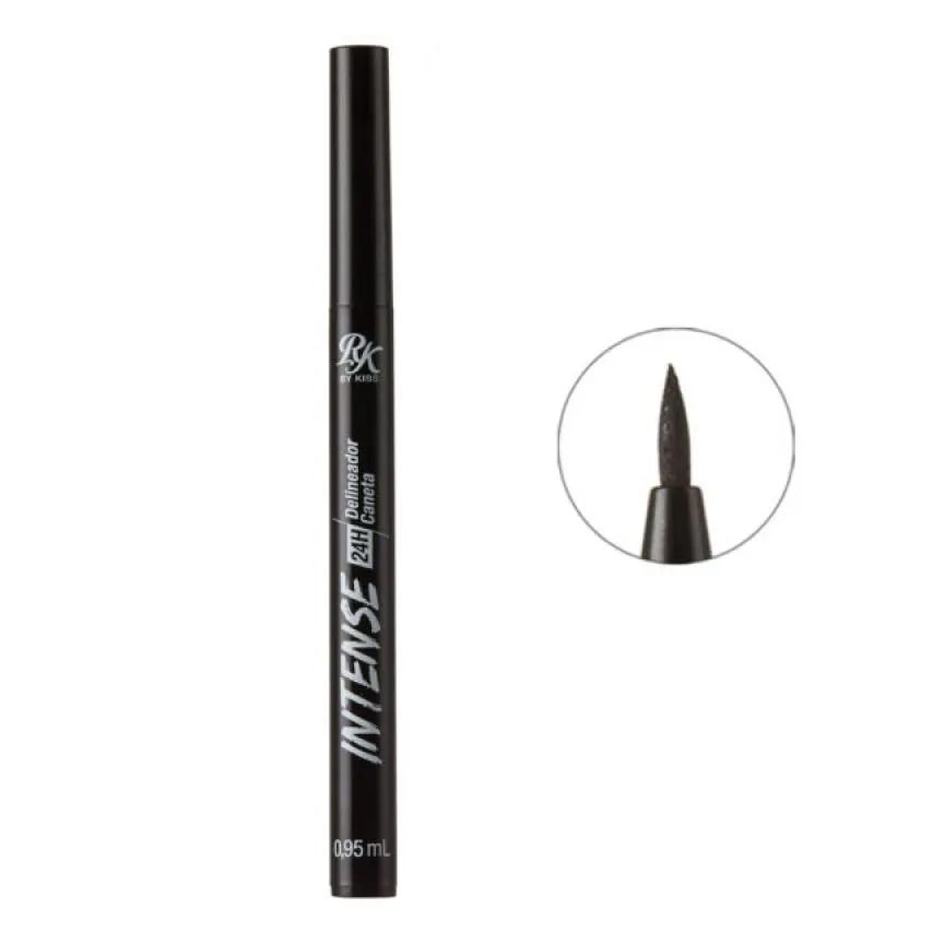 Delineador em Caneta Intense 24h Rk By Kiss - Preto Blackout