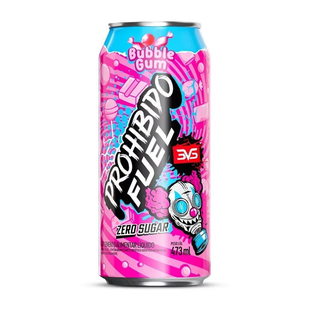 Prohibido Fuel Pré-Treino Drink (473Ml) - Sabor: Bubble Gum