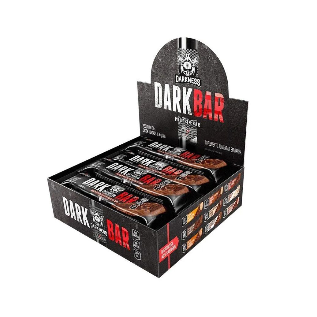 Dark Bar Caixa 8 unidades (720G) - Sabor: Chocolate Ao Leite C/ Choco Chips