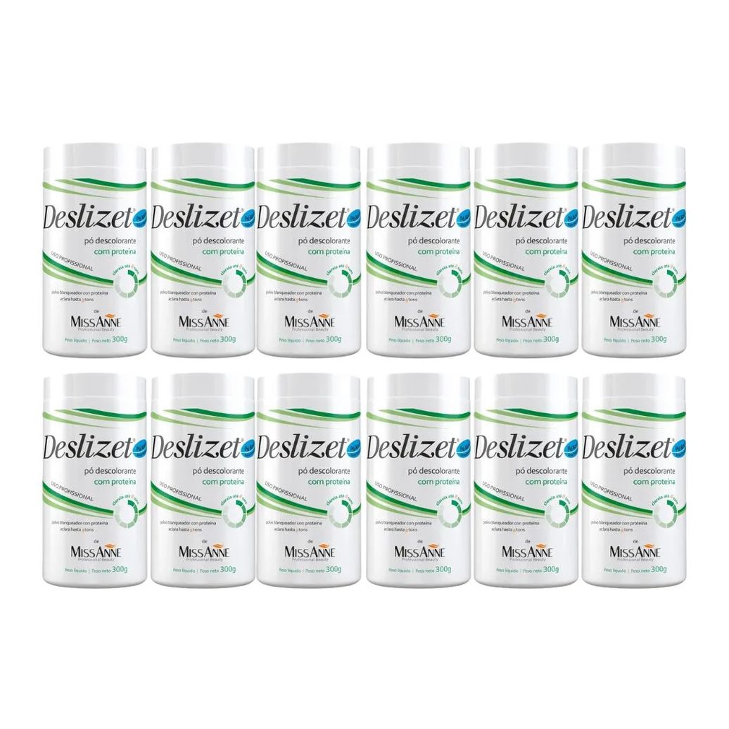 Kit Pó Descolorante Deslizet Proteína 300g 12 Und