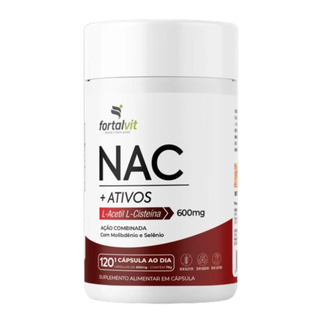 Nac +ativos Suplemento Alimentar, 120 cápsulas