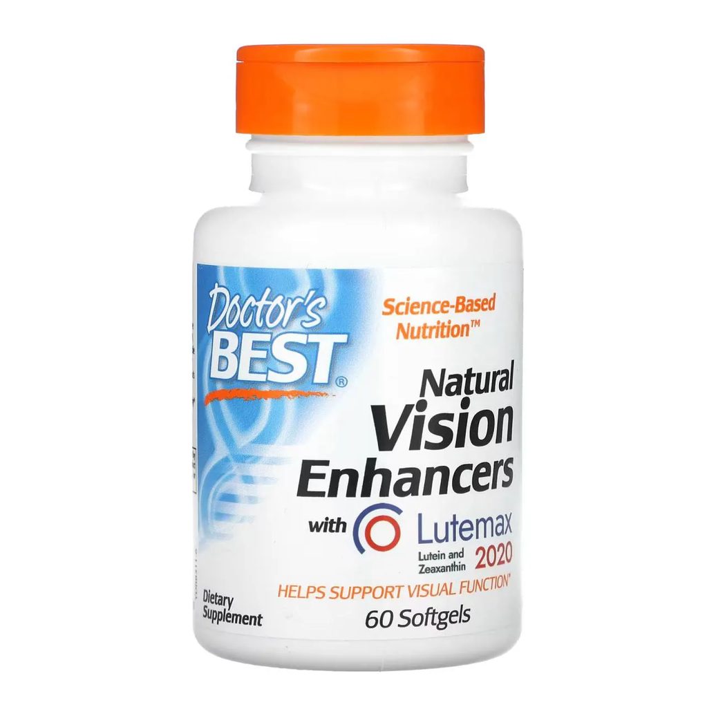Luteína e Zeaxantina Natural Vision Enhancers 60 Softgels - Doctor's Best