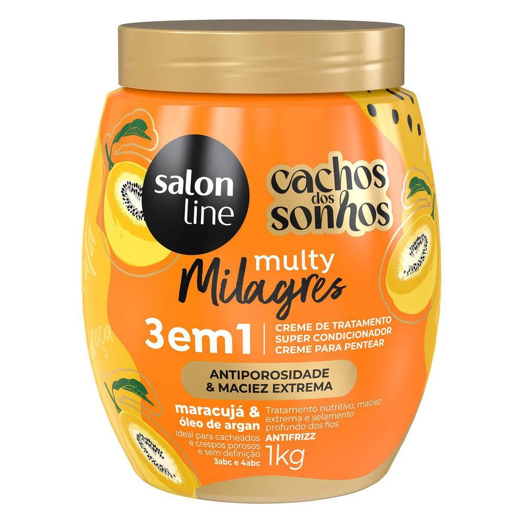 Creme de Tratamento Salon Line Multy Milagres 3 em 1 Maracujá 1kg