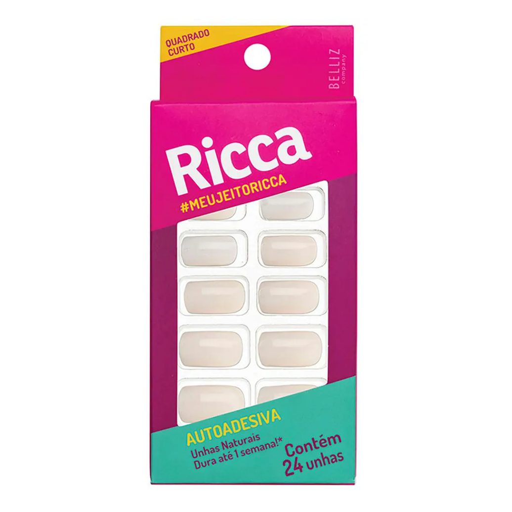 Unhas Autoadesivas Naturais Ricca