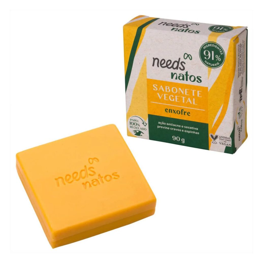 Sabonete de Enxofre em Barra Needs Natos Vegetal 90g