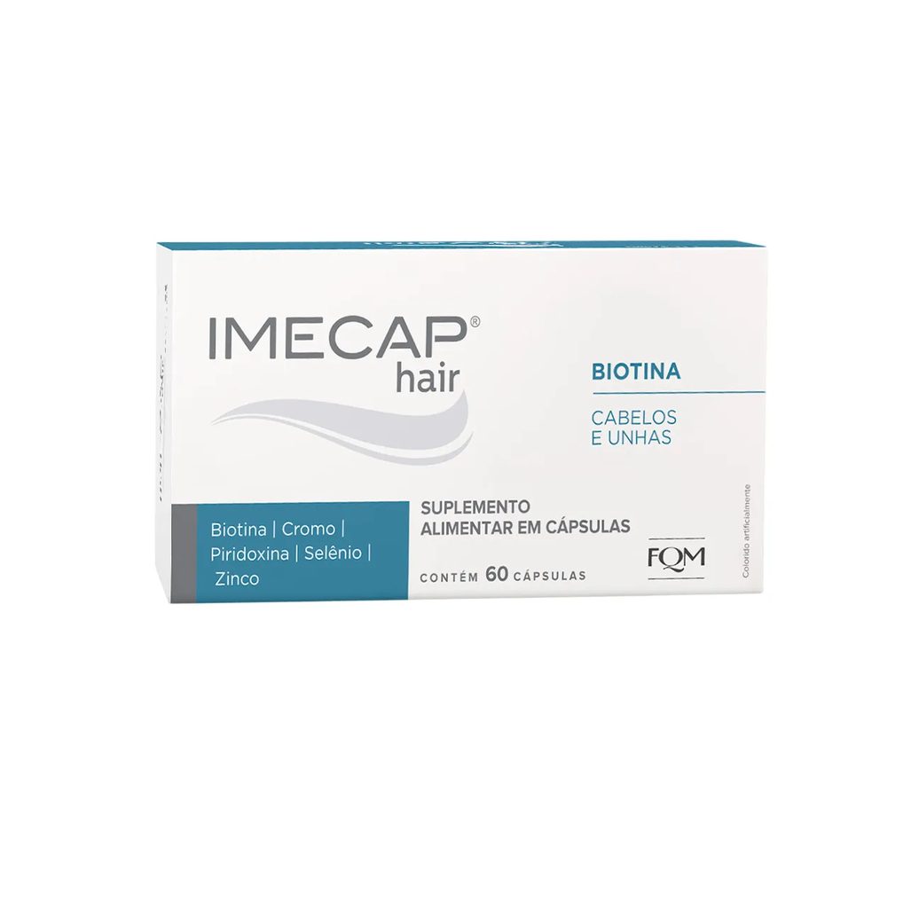 Suplemento Alimentar Imecap Hair Cabelos e Unhas 60 Cápsulas