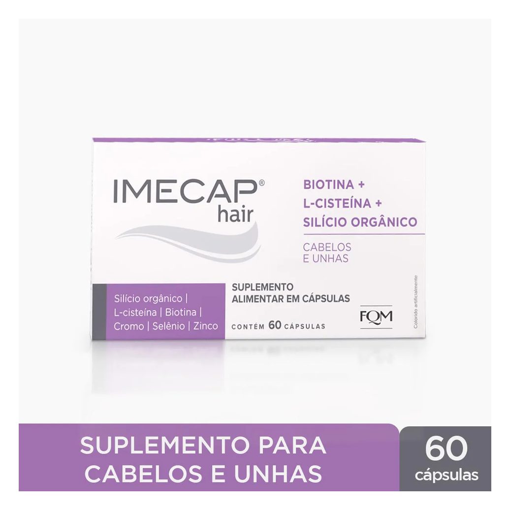 Suplemento Alimentar Imecap Hair Silício Orgânico 60 cápsulas