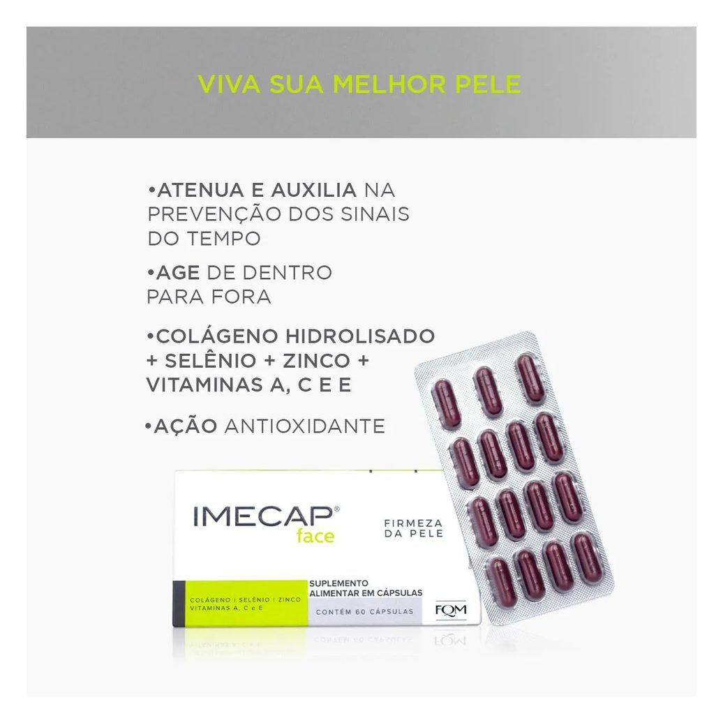 Suplemento Alimentar Imecap Face 60 cápsulas