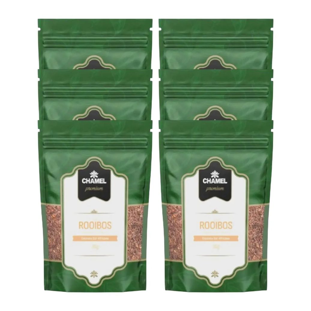 Kit 6 Chá de Rooibos para Infusão 30g Chamel Premium -chamel