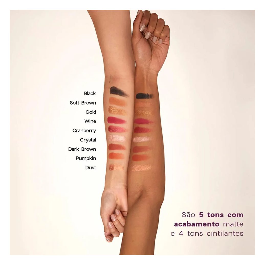 Océane Purple 9 Shades - Paleta de Sombras 25g