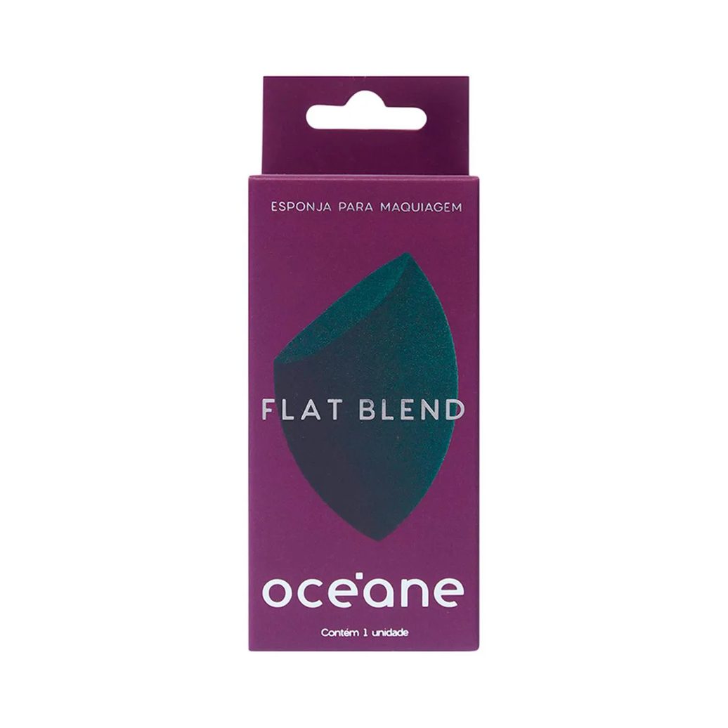 Esponja de Maquiagem Flat Blend Océane Verde 1 unidade