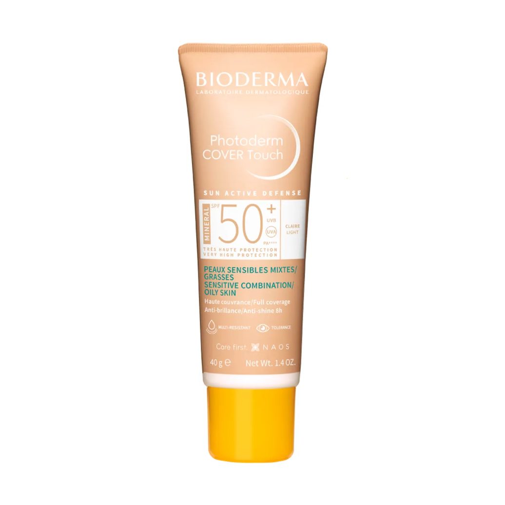 Protetor Solar Facial Bioderma Photoderm Cover Touch FPS 50 Claro 40ml