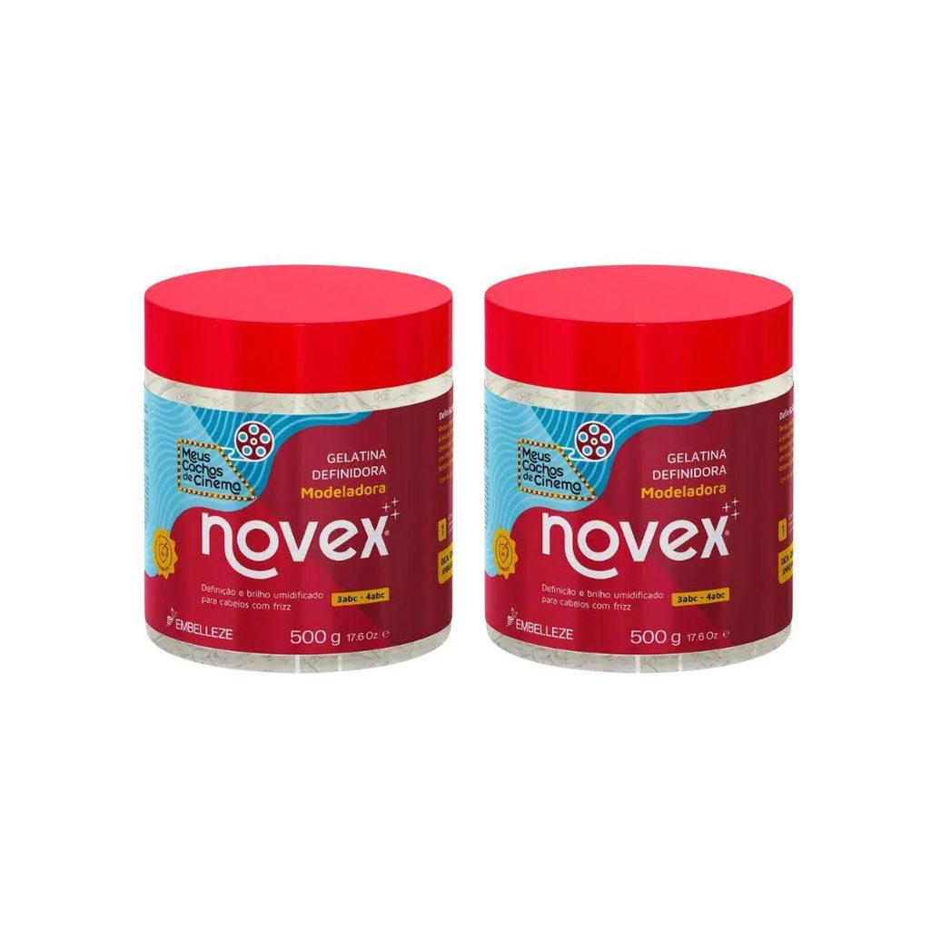 Gelatina Capilar Novex 500g Meus Cachos de Cinema - 2un