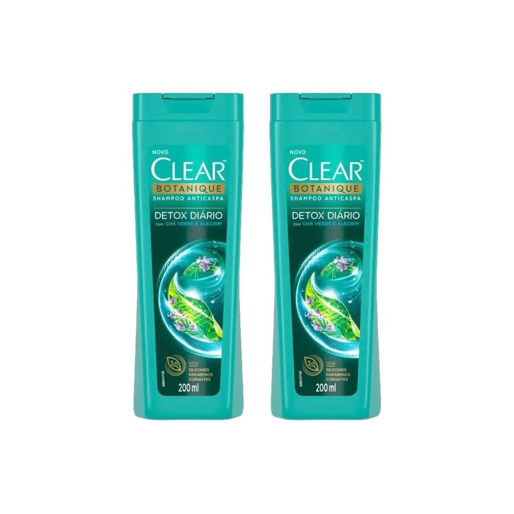 Shampoo Clear 200ml Detox Diario - Kit C / 2un