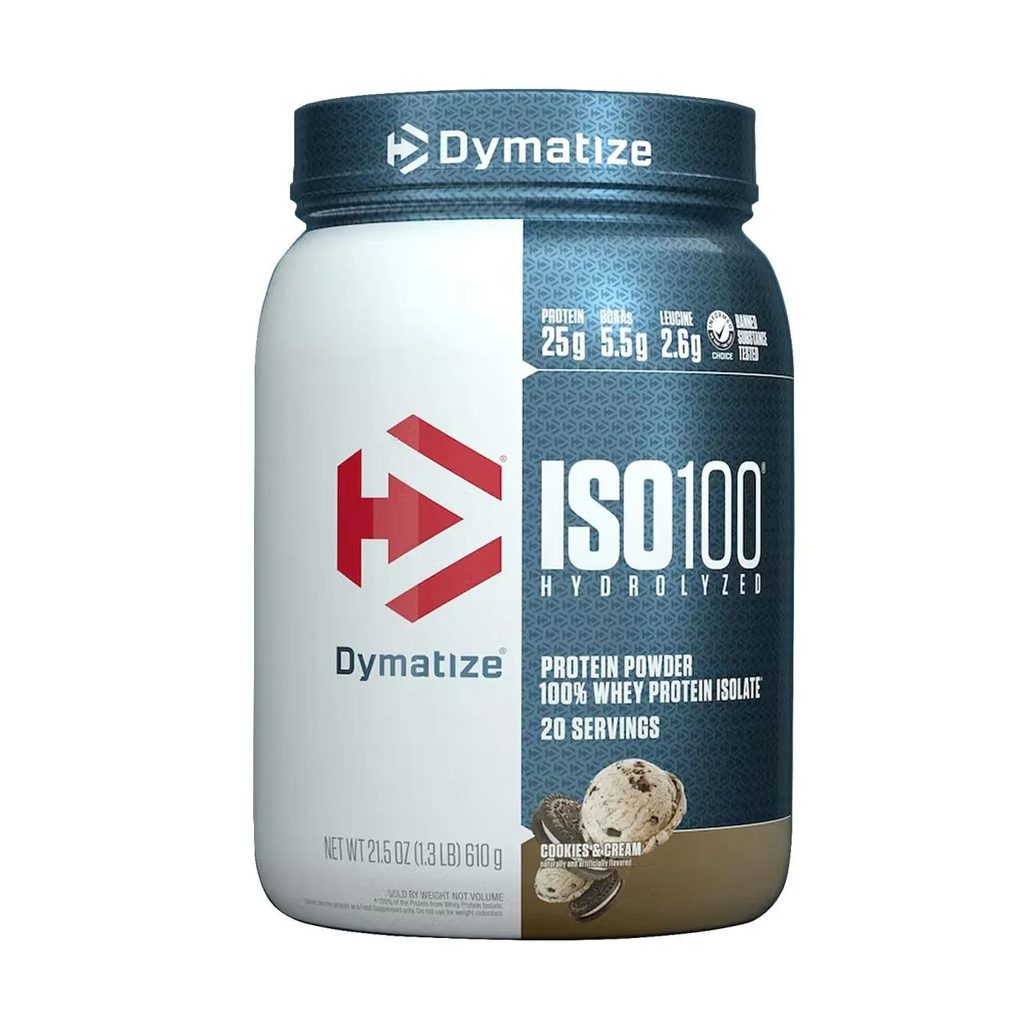 Iso 100 Hidrolisado Sabor Biscoito e Creme 610g (cookies & Cream1,3lbs) - Dymatize Nutrition