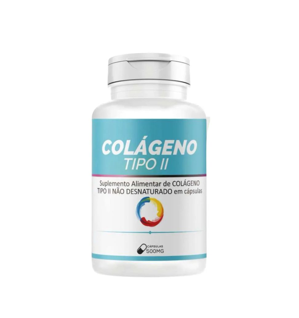 Suplemento Colágeno Tipo Ii Encapsulado em Pó 500mg 120 Capsulas