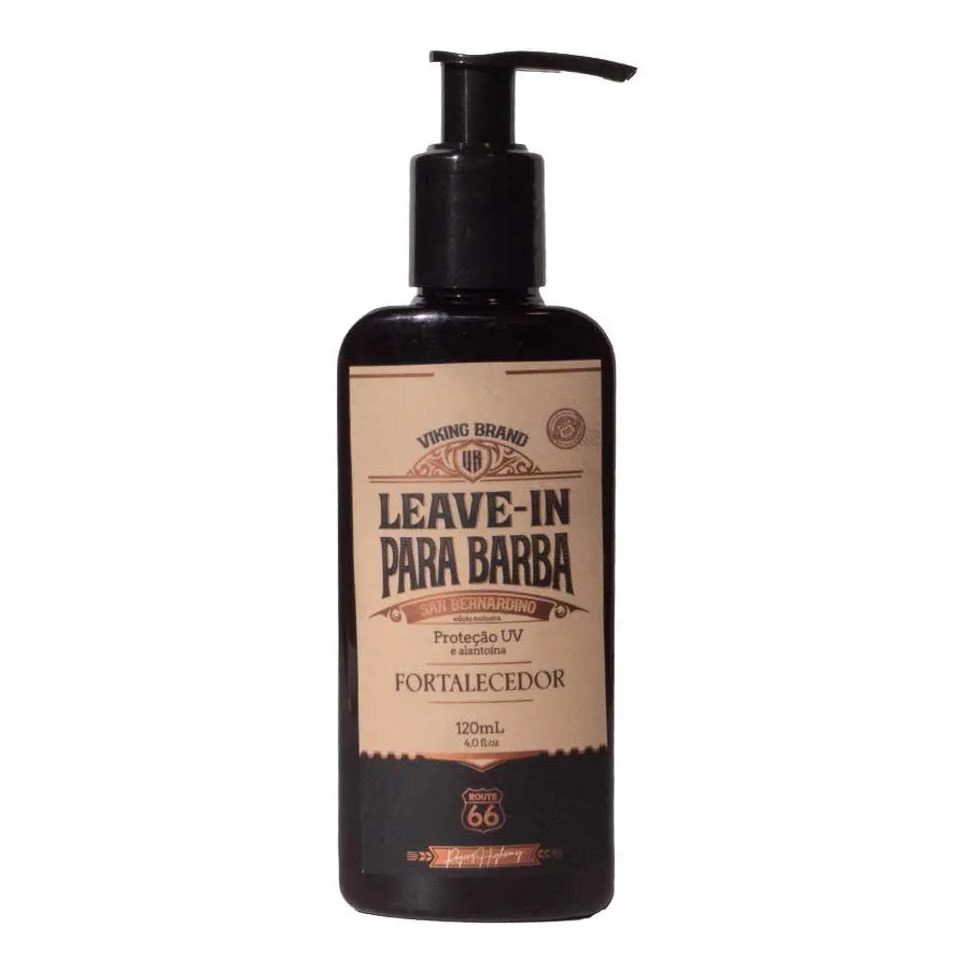 Leave-in para Barba San Bernardino Fortalecedor Route 66 120ml Viking