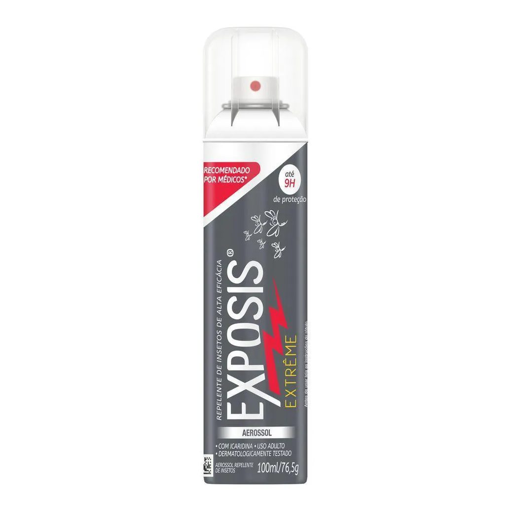 Kit 2 Repelente Aerossol Exposis Extrême 100ml