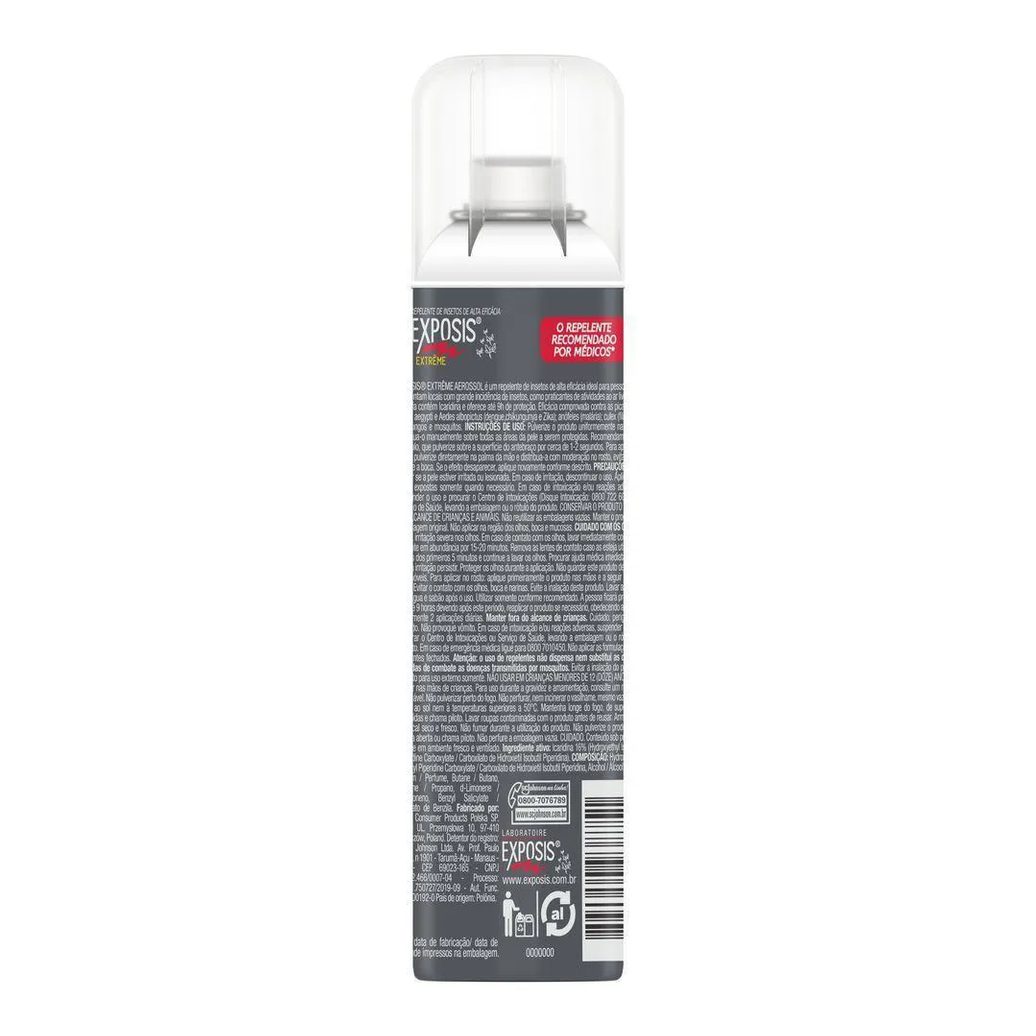 Kit 2 Repelente Aerossol Exposis Extrême 100ml