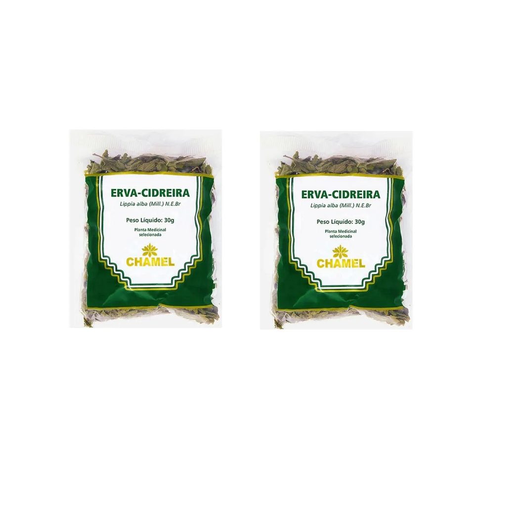 Kit 02 Pacote de Chá de Erva Cidreira 30g - Chamel