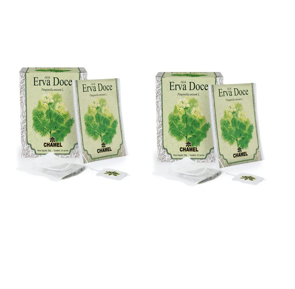 Kit 02 Chá de Erva Doce com 10 Sachês - Chamel
