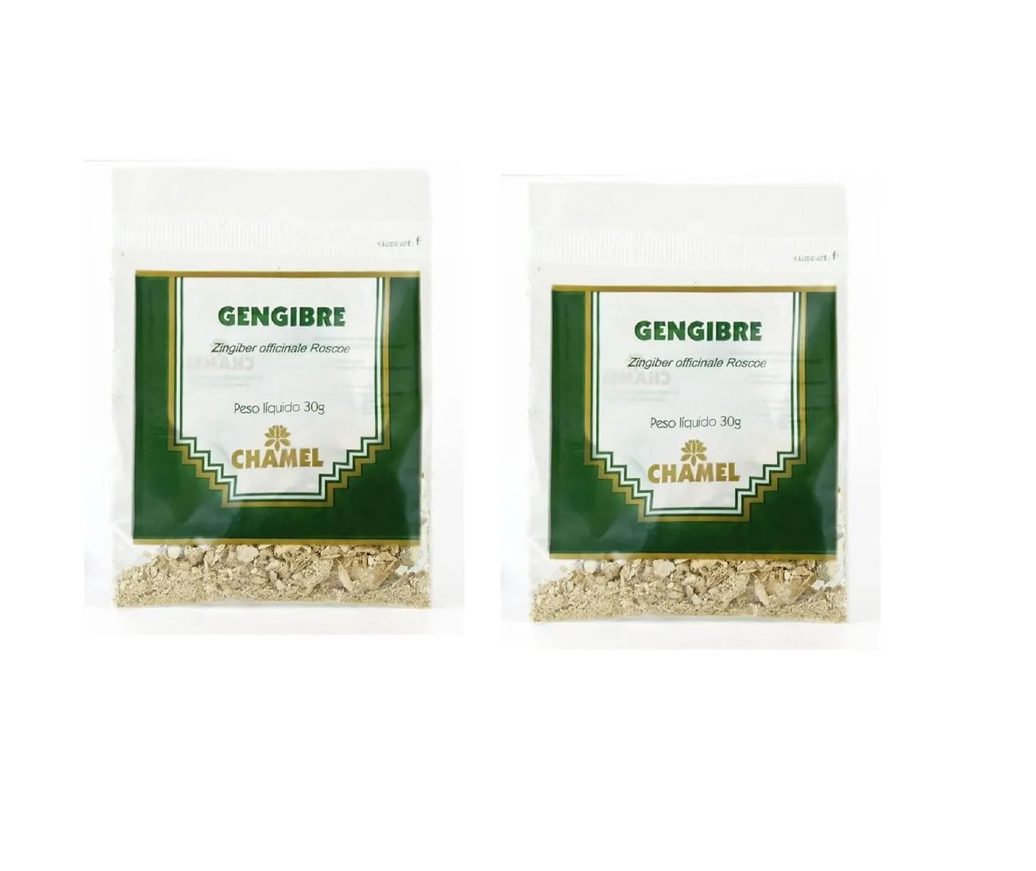 Kit 02 Pacote de Chá de Gengibre 30g - Chamel