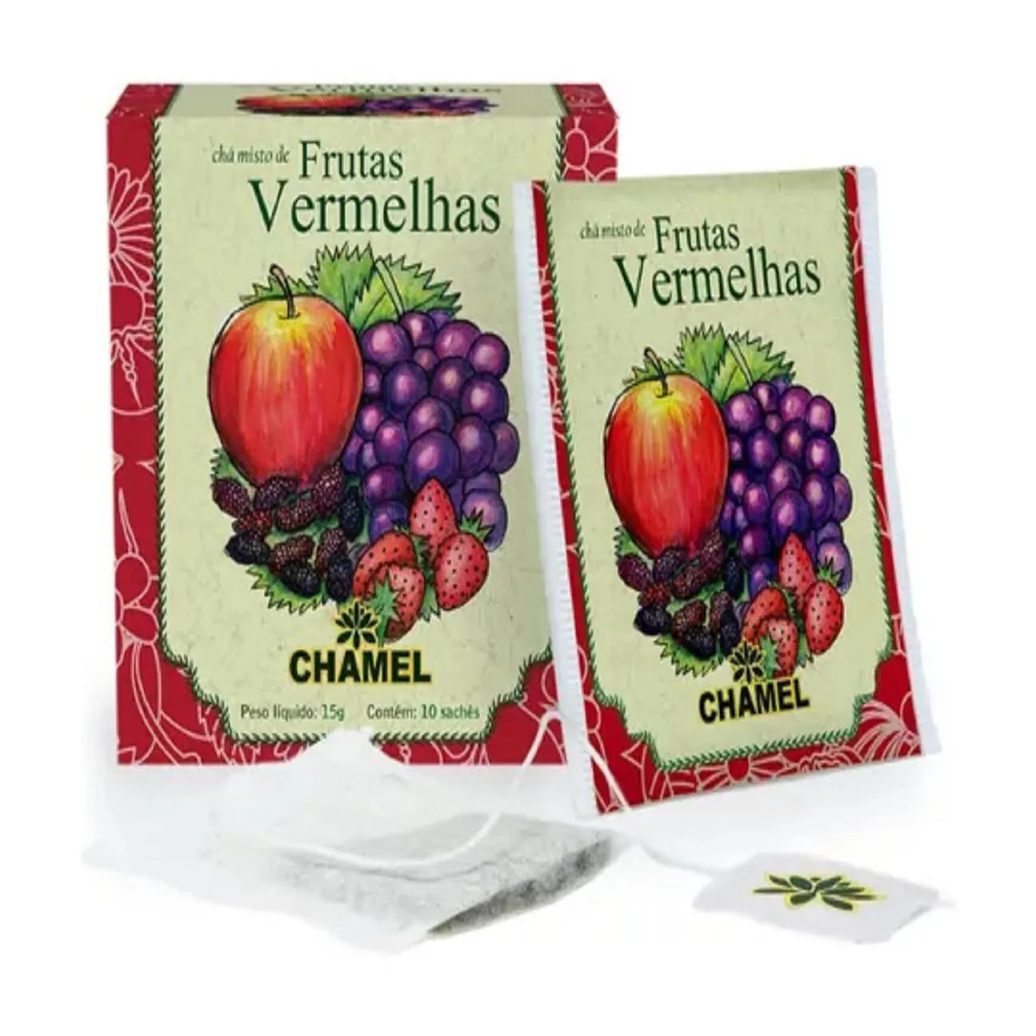 Chá Misto de Frutas Vermelhas com 10 Sachês - Chamel