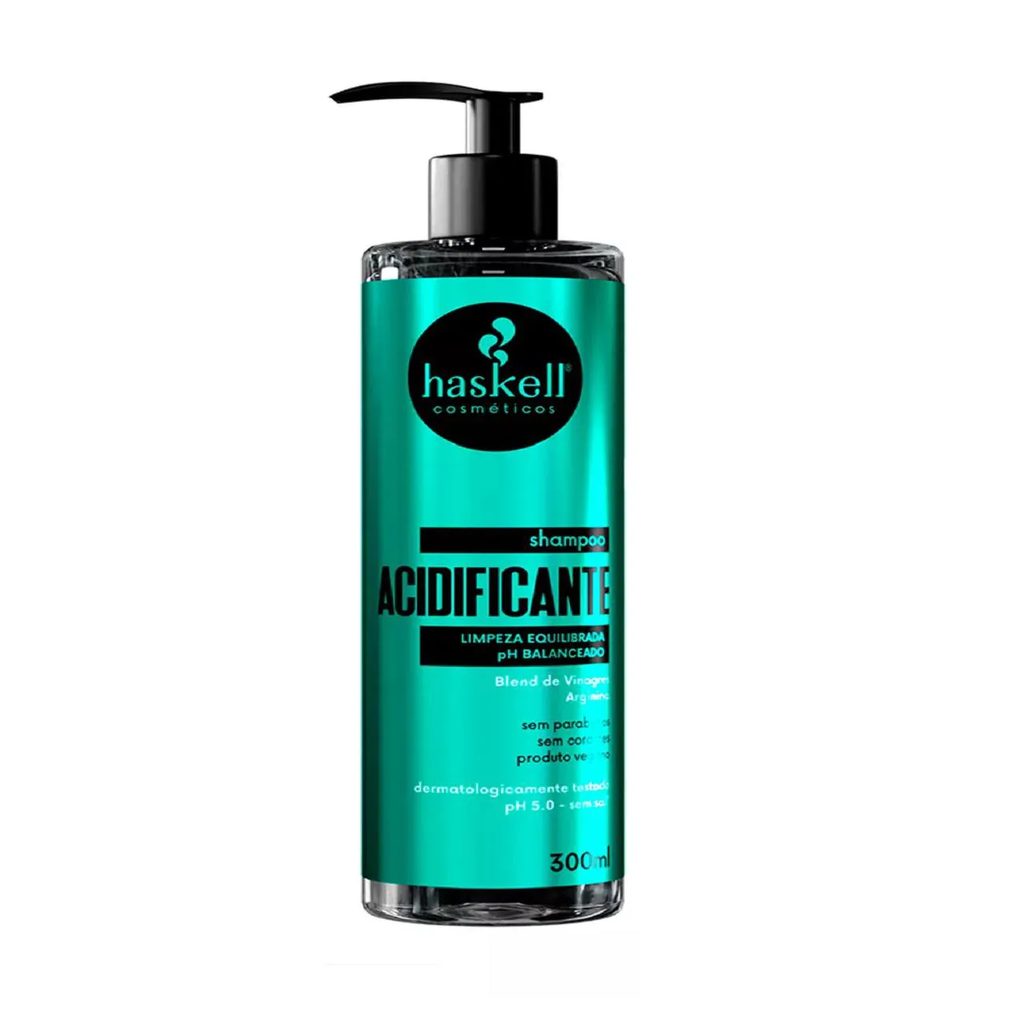 Shampoo Acidificante 300ml Limpeza Equilibrada - Haskell