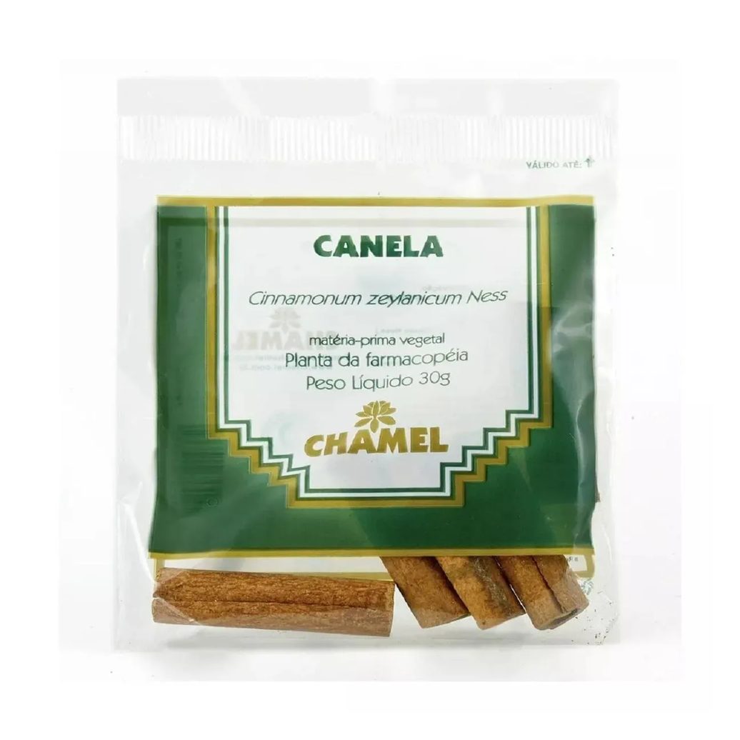 Pacote Canela Rama para Infusão de Chá 30g Chamel