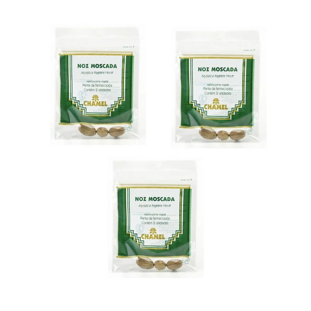 Kit 03 Noz Moscada com 2 unidades - Chamel