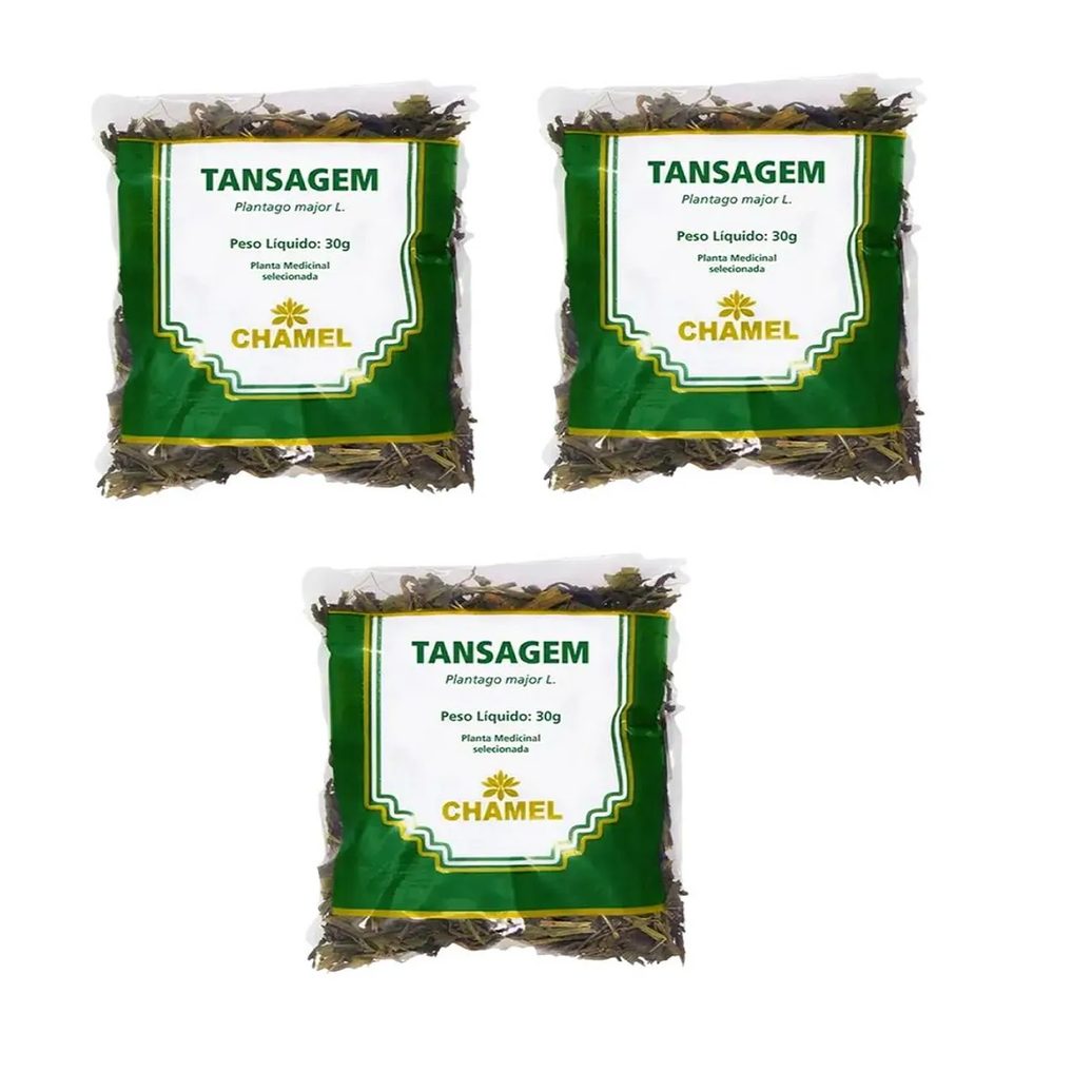 Kit 03 Pacote de Chá Tansagem 30g - Chamel