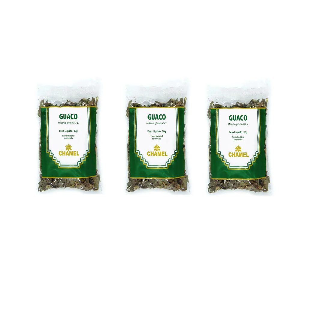 Kit 03 Pacote de Chá de Guaco 30g - Chamel