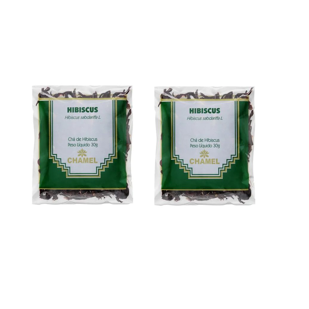 Kit 02 Pacote para Chá Hibiscus 30g - Chamel
