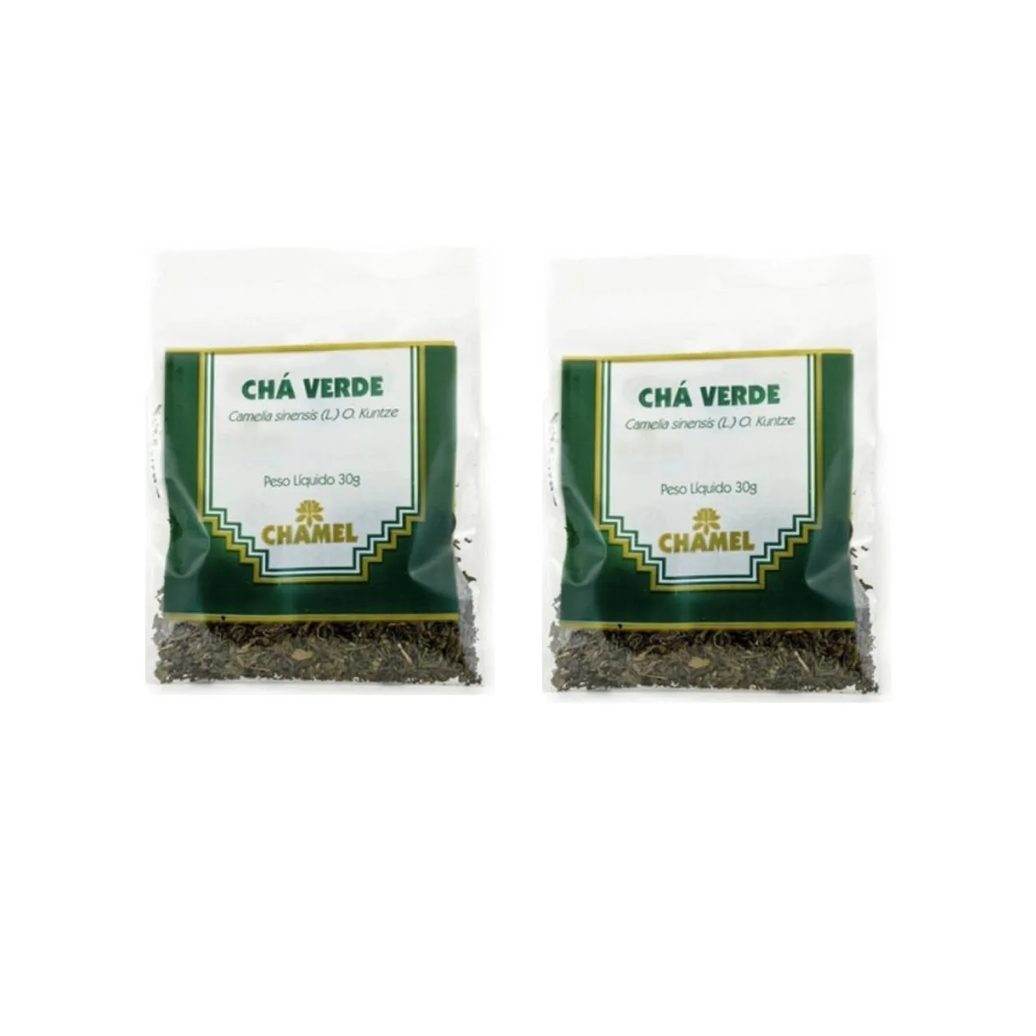 Kit 02 Pacote de Chá Verde 30g - Chamel