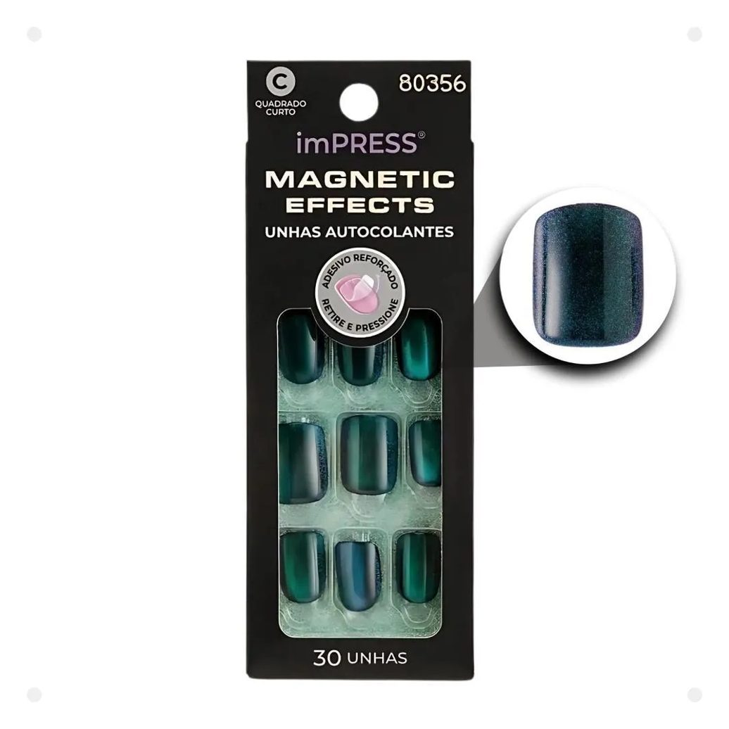 Unha Autocolante Kiss Ny Impress Magnetic Effects Better Things Imme301b