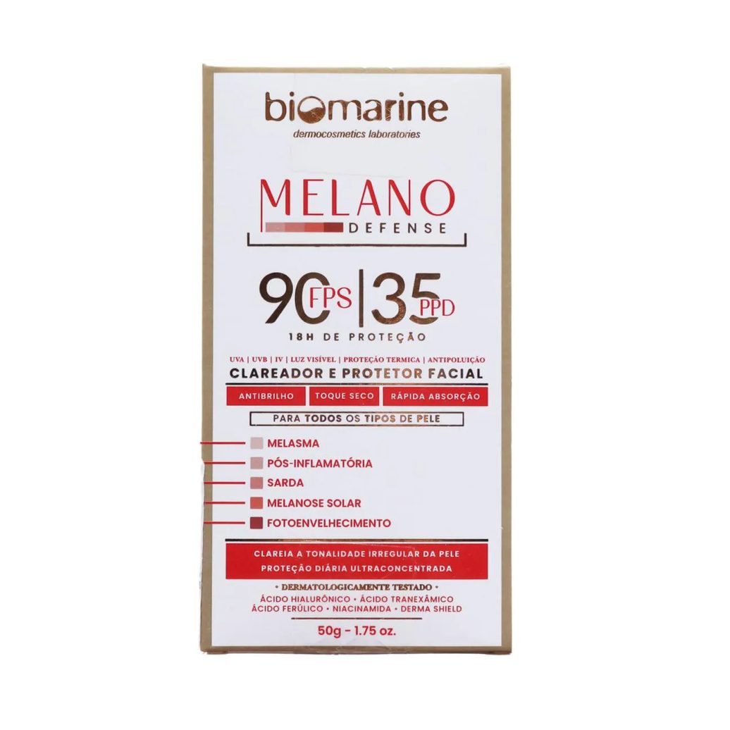 Biomarine Melano Defense Filtro Solar Clareador Fps 90 50G