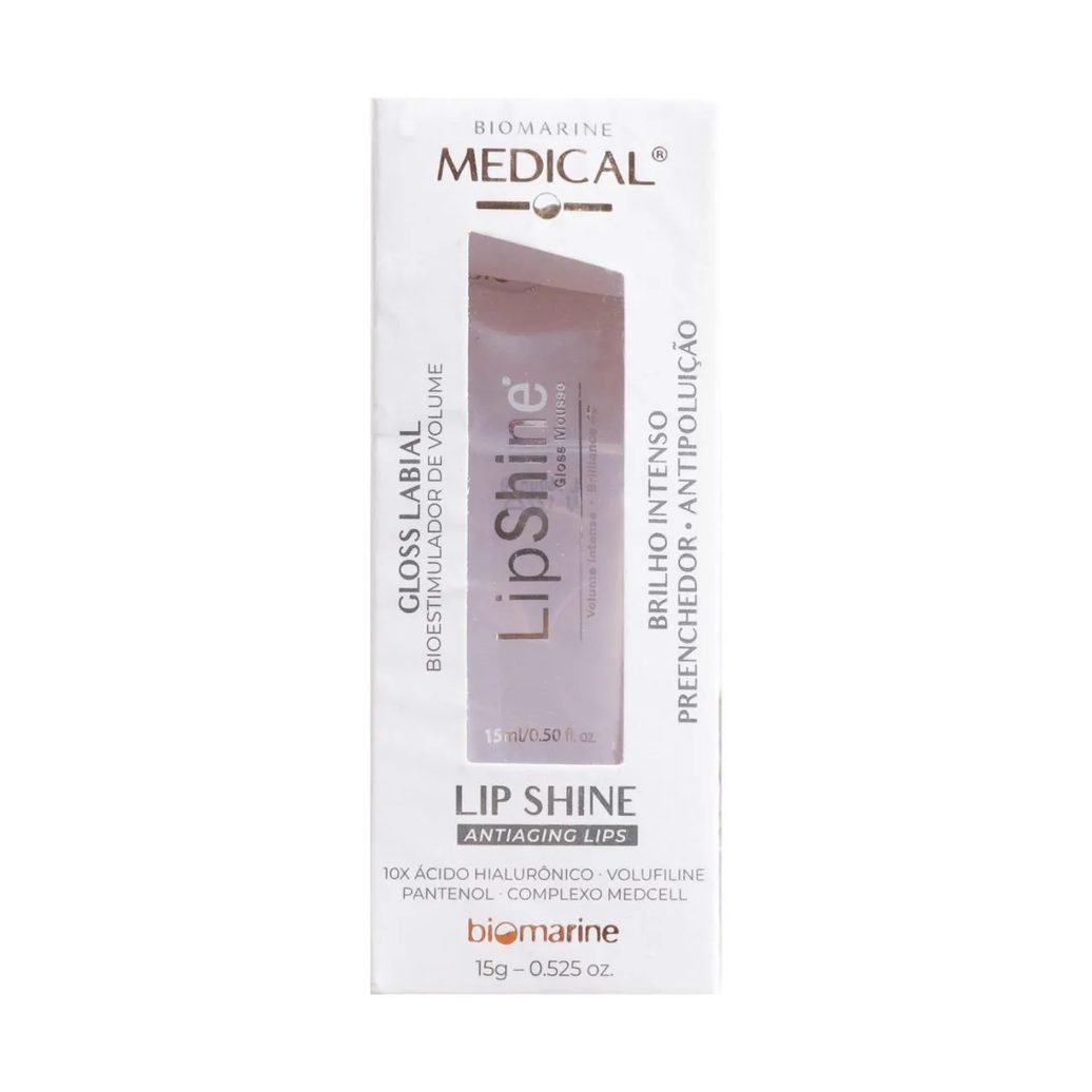 Biomarine Lip Shine Gloss Estimulador De Volume Labial 15G