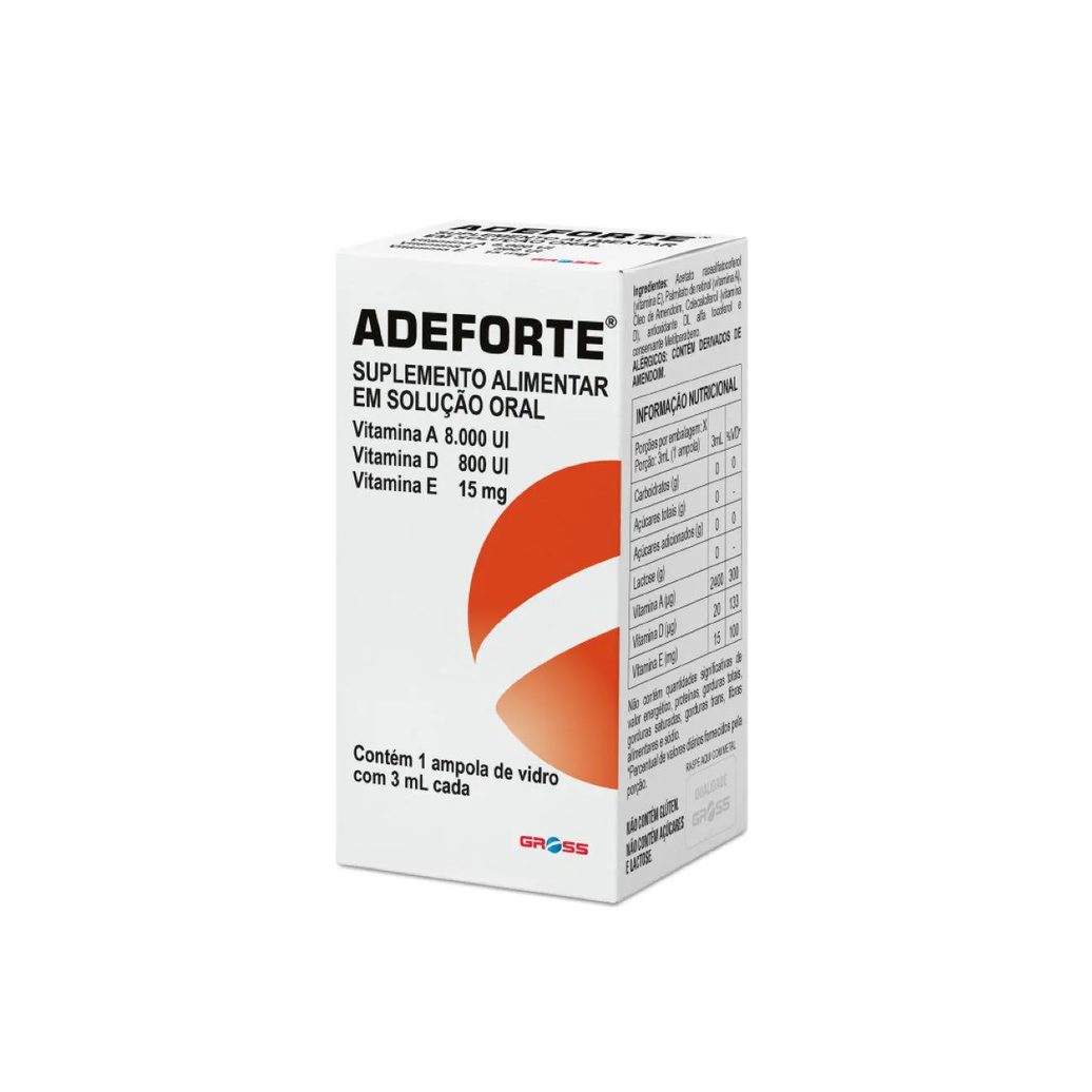 Polivitamínico Adeforte 8.000UI 1 ampola de 3ml