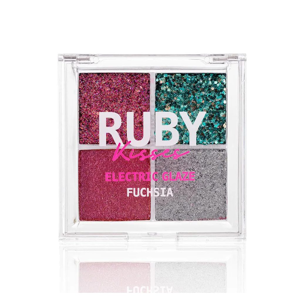 Paleta de Sombras Glitter Fuchsia - Ruby Kisses Fúcsia