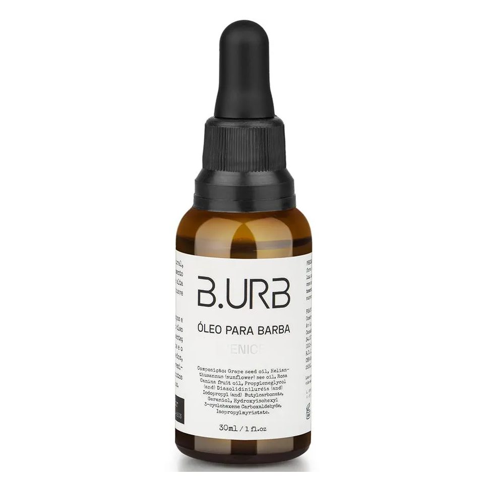 Óleo para Barba Venice Café e Baunilha Toque Seco 30ml Barba Urbana B.urb