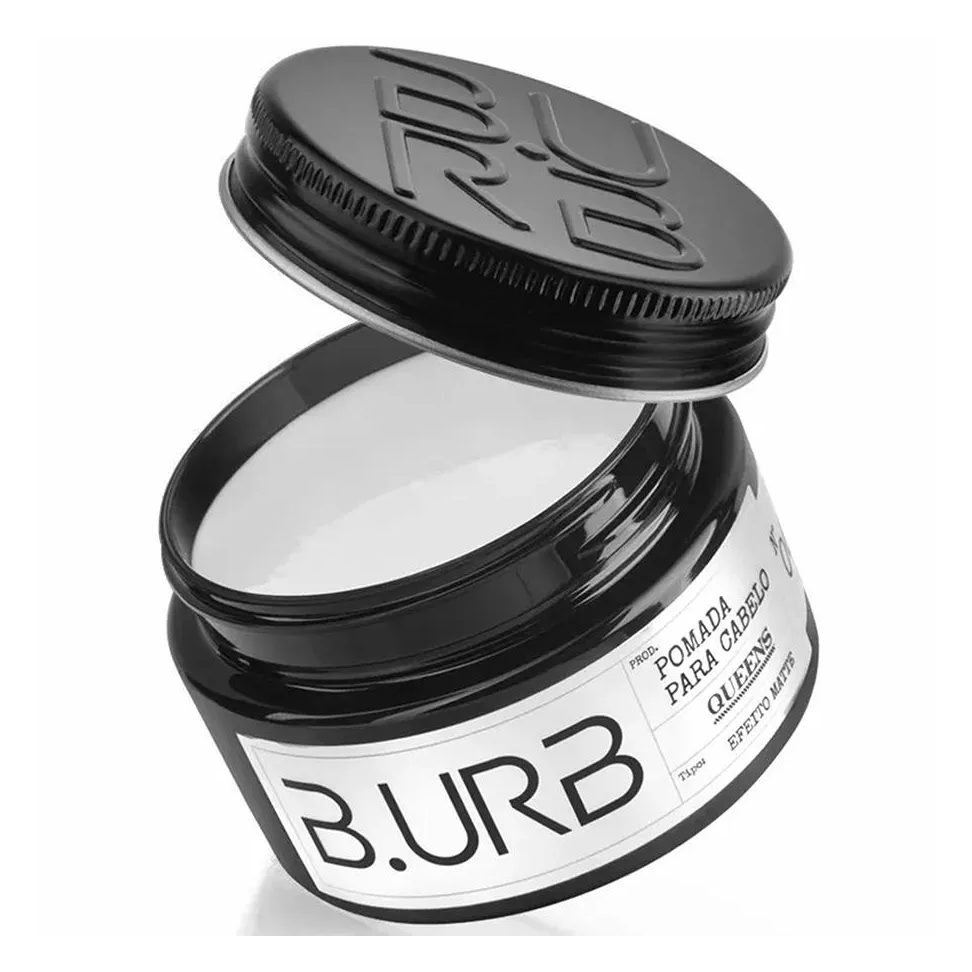 Pomada para Cabelo Queens Efeito Matte / Seco 100g Barba Urbana B.urb