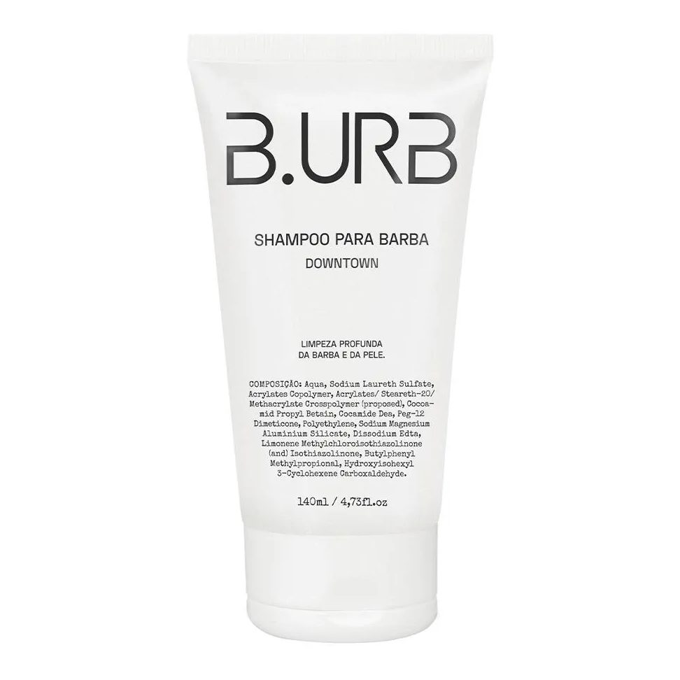 Shampoo para Barba Downtown com Microesferas Esfoliantes 140ml Barba Urbana B.urb