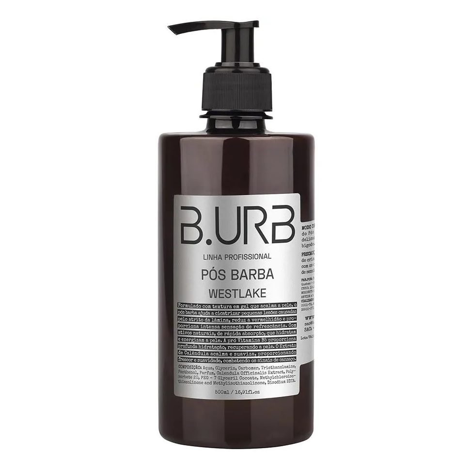 Loção Pós Barba Westlake 500ml Profissional Bancada Barbearia Barba Urbana B.urb