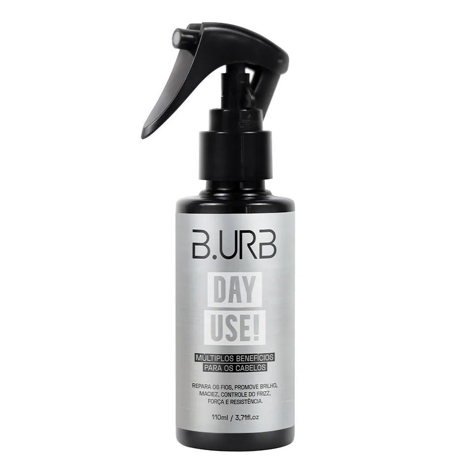 Day Use! Brilho Força Maciez Anti Frizz para Cabelo e Barba 110ml Barba Urbana B.urb