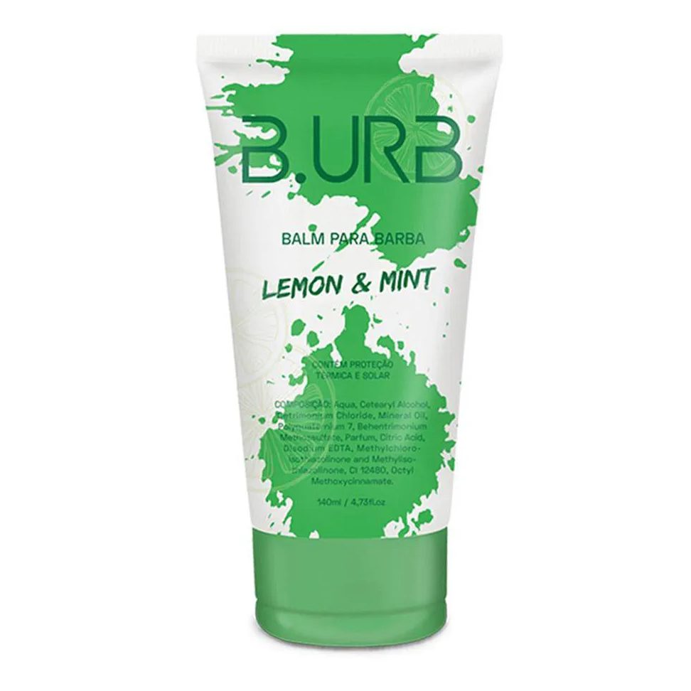 Balm para Barba Lemon & Mint Proteção Térmica E Solar 140ml Barba Urbana B.Urb