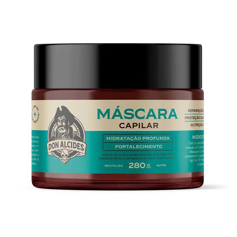 Máscara Capilar Masculina Herbal Hidratação Produnda 280g Don Alcides