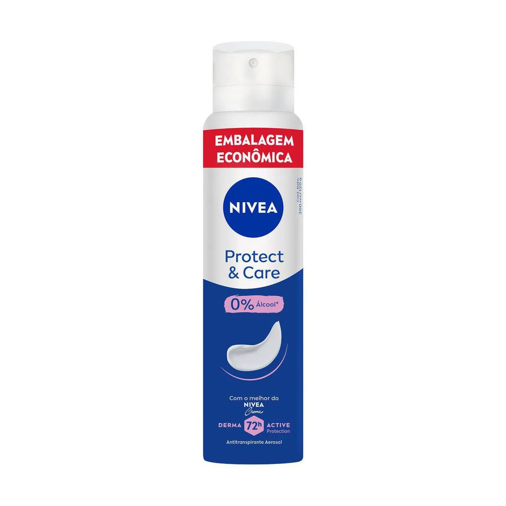 Desodorante Antitranspirante Aerosol Nivea Protect & Care Feminino 48h 200ml